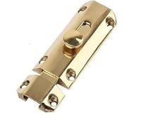 Both Side Lock Door, Sliding Lockable Padbolt, Safety Internal Latch for Bathroom Bedroom Cupboard Doors(3")