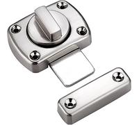 Both Side Lock Door, Sliding Lockable Padbolt, Thickened Heavy Duty Solid Barrel Latch for Wooden Security Gate & Privacy Doors