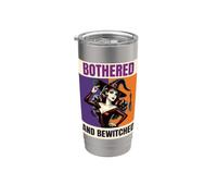 Bothered and Bewitched Pinup Witch Halloween Stainless Steel Insulated Tumbler