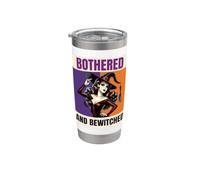 Bothered and Bewitched Pinup Witch Halloween Stainless Steel Insulated Tumbler
