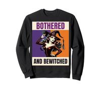 Bothered and Bewitched Pinup Witch Halloween Sweatshirt