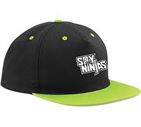 Bothered. Spy Ninjas Snapback Baseball Cap (Black Cap/Green Peak)