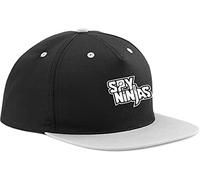 Bothered. Spy Ninjas Snapback Baseball Cap (Black Cap/Grey Peak)
