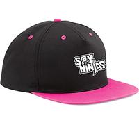 Bothered. Spy Ninjas Snapback Baseball Cap (Black Cap/Pink Peak)