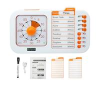 Bothidea Chargeable Task Timer, to-do List with Visual Timer for Adults and Students, Daily Chore Board for Kids, 60-Minute Visual Timer for Classroom, Office and Home, Time Management Tool., White