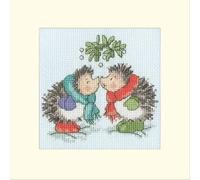 Bothy Threads Counted Cross Stitch Card Kit - Christmas Kiss