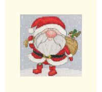Bothy Threads Counted Cross Stitch Christmas Card Kit - Jolly Santa
