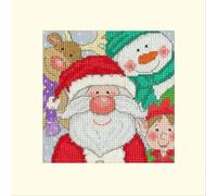 Bothy Threads Counted Cross Stitch Christmas Card Kit - Jolly Times