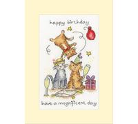 Bothy Threads Counted Cross Stitch Greetings Card Kit - Mognificent Day