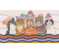 Bothy Threads Counted Cross Stitch Kit - A Cosy Clowder