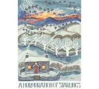 Bothy Threads Counted Cross Stitch Kit - A Murmuration of Starlings