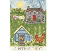 Bothy Threads Counted Cross Stitch Kit - A Peep of Chicks