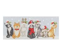 Bothy Threads Counted Cross Stitch Kit - Festive Felines