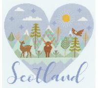 Bothy Threads Counted Cross Stitch Kit - Heart of Scotland