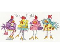 Bothy Threads Counted Cross Stitch Kit - Hen Night