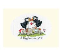 Bothy Threads Counted Cross Stitch Kit - I Puffin Love You