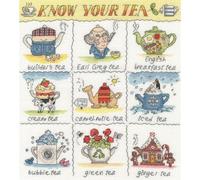 Bothy Threads Counted Cross Stitch Kit - Know Your Tea