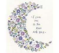 Bothy Threads Counted Cross Stitch Kit - Love You to The Moon