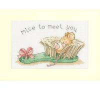 Bothy Threads Counted Cross Stitch Kit - Mice to Meet You