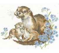 Bothy Threads Counted Cross Stitch Kit - Otterly Adorable