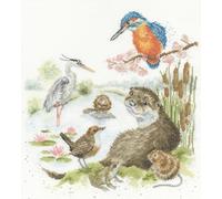 Bothy Threads Counted Cross Stitch Kit - The Water's Edge, Crafts for Adults