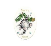 Bothy Threads Cross Stitch Card Kit - Swing Into Xmas