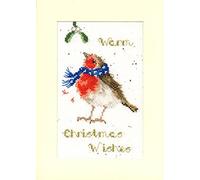 Bothy Threads Cross Stitch Christmas Card Kit - Warm Wishes