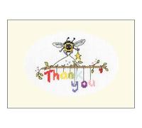 Bothy Threads Cross Stitch Greetings Card Kit - Bee-ing Thankful