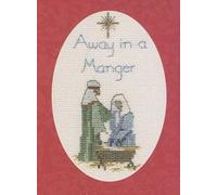 Bothy Threads Cross Stitch Kit - Christmas Card - Away in A Manger