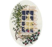 Bothy Threads Cross Stitch Kit - Christmas Card - Christmas Window
