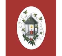 Bothy Threads Cross Stitch Kit - Christmas Card - Lantern