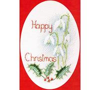 Bothy Threads Cross Stitch Kit - Christmas Card - Snowdrops