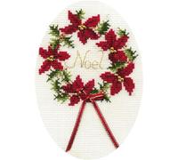 Bothy Threads Cross Stitch Kit - Christmas Card - Wreath