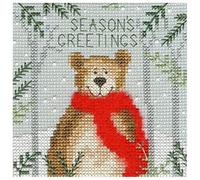 Bothy Threads Cross Stitch Kit - Christmas Card - Xmas Bear