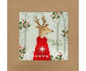 Bothy Threads Cross Stitch Kit -Christmas Card - Xmas Deer