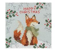 Bothy Threads Cross Stitch Kit - Christmas Card - Xmas Fox