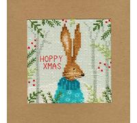Bothy Threads Cross Stitch Kit - Christmas Card - Xmas Hare