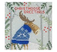 Bothy Threads Cross Stitch Kit - Christmas Card - Xmas Moose