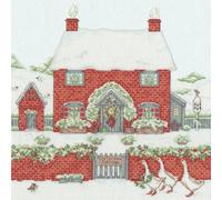 Bothy Threads Cross Stitch Kit - Christmas Cottage