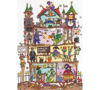 Bothy Threads Cross Stitch Kit - Cut Thru' Magic School