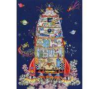 Bothy Threads Cross Stitch Kit - Cut Thru' Rocket
