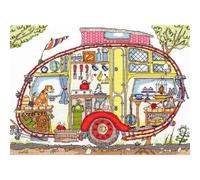 Bothy Threads Cross Stitch Kit - Cut Thru' Vintage Caravan