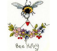 Bothy Threads Cross Stitch Kit - Greeing Card - Bee Happy