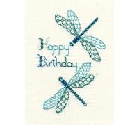 Bothy Threads Cross Stitch Kit - Greeting Card - Dragonfly
