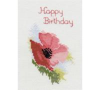 Bothy Threads Cross Stitch Kit - Greeting Card - Poppy
