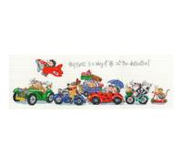 Bothy Threads Cross Stitch Kit - Happiness is a Way of Life