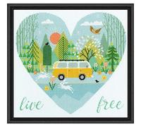 Bothy Threads Cross Stitch Kit - Live Free