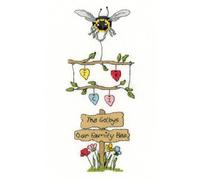 Bothy Threads Cross Stitch Kit - Our Family Bee