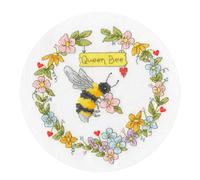 Bothy Threads Cross Stitch Kit - Queen Bee (Hoop not Included)