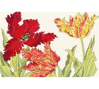 Bothy Threads Cross Stitch Kit - Tulip Flowers - Developed from Japanese Prints on Wood